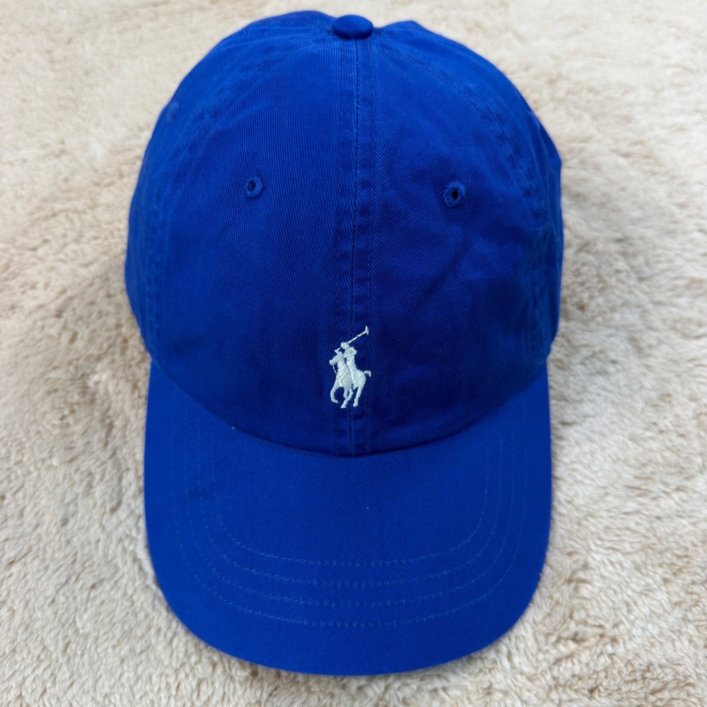 Polo Ralph Lauren Men OS Baseball Cap Royal Blue White Pony Logo NWOT